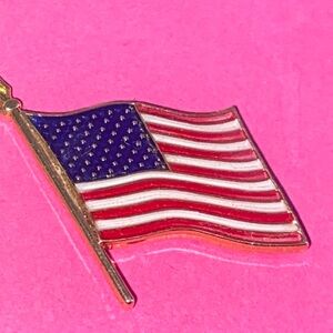 5/$10❤️❤️❤️Vintage American Flag Enamel Pin
